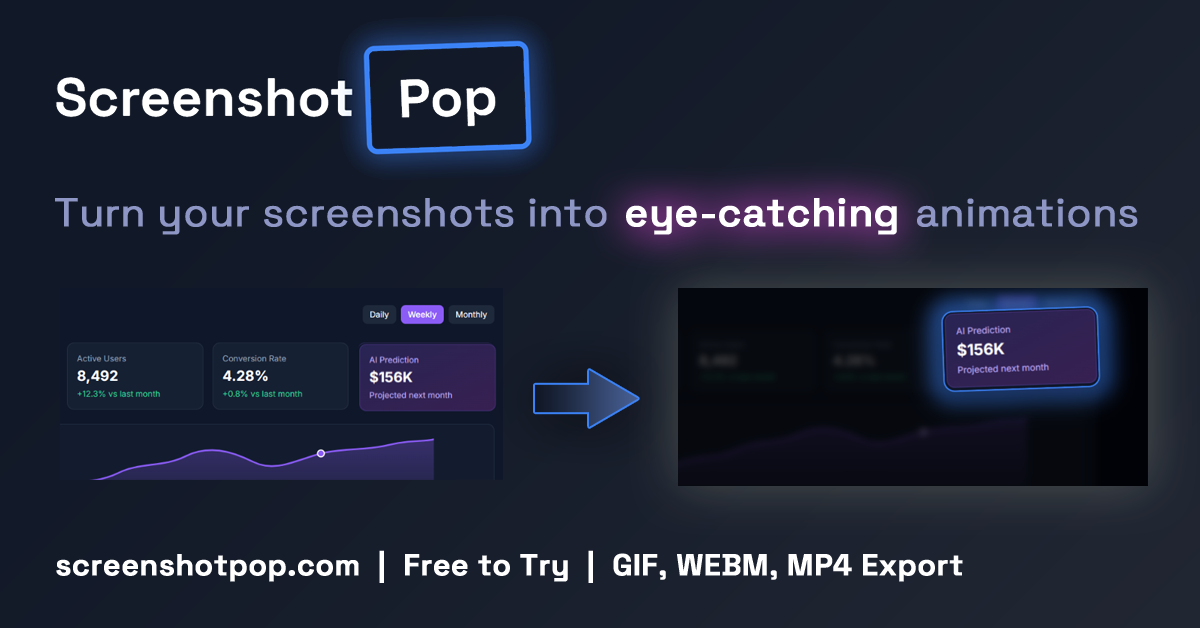ScreenshotPop - Make Your Screenshots Pop